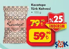 KOCATEPE TÜRK KAHVESİ 100 GR fiyat ve kampanya bilgisi